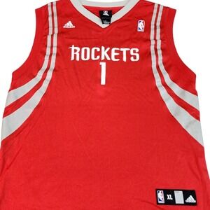 Houston Rockets Jersey Youth XL Red NBA Basketball Tracy McGrady Adidas Tank